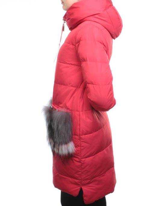 Y017-617 RED Пальто зимнее женское (био-пух) - Fashion фото 6