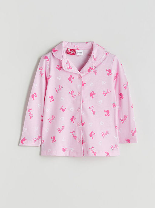 Barbie Bask?l? K?z ?ocuk Pijama ?st