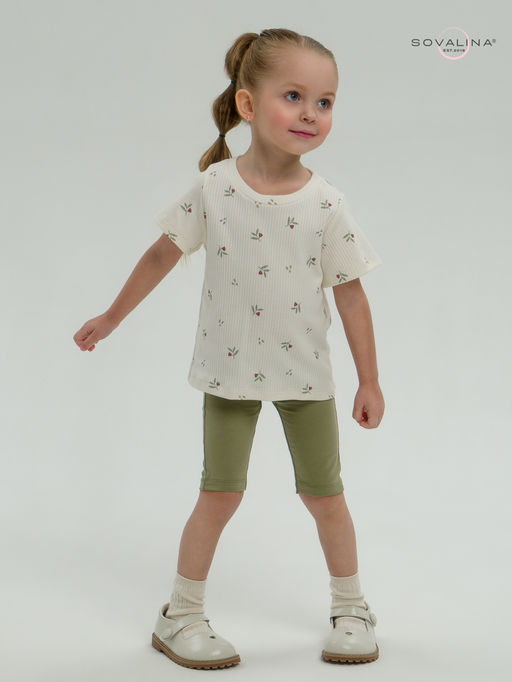 Костюм Актив бордовые тюльпанчики-оливка - Sovalina фото 18