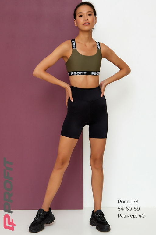 Шорты-велосипедки в рубчик, с высокой талией shd.130.001 - Profit фото 6