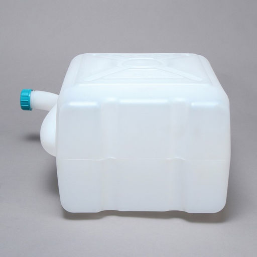 Канистра пищевая «Бочонок», 25 л, пластиковая, со сливом, белая