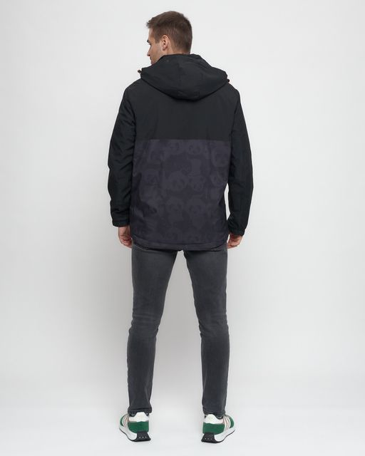 Куртка-анорак спортивная мужская темно-серого цвета 88629TC - Wonderrman фото 6