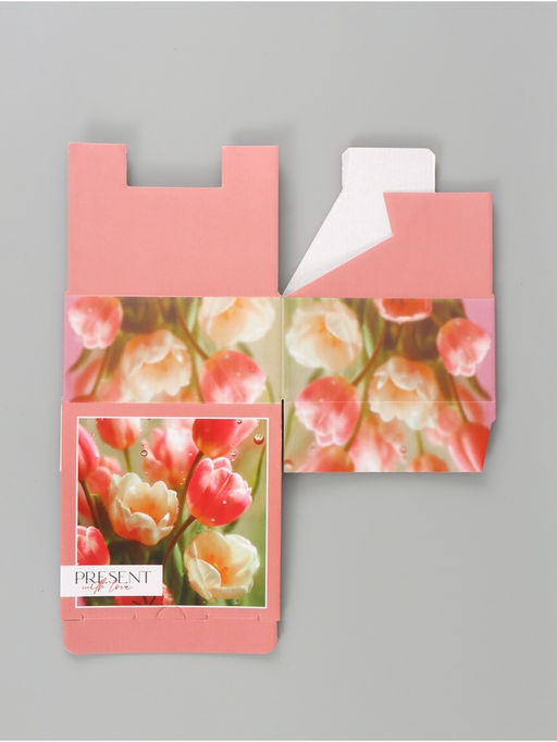 Цена за 2 шт. Коробка складная Present with love, 15?15?7 см