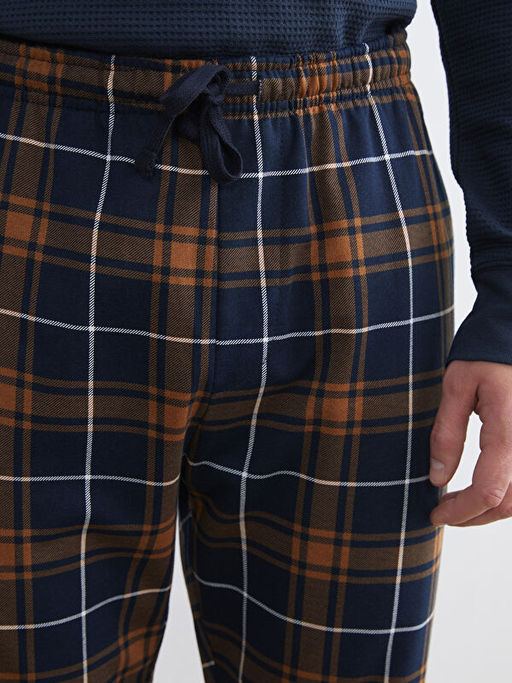 Standart Kal?p Ekose Erkek Pijama Alt