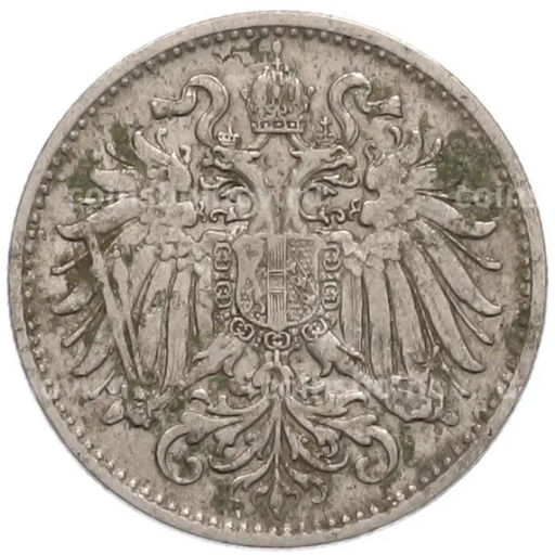 Монета 10 геллеров 1895 года Австрия