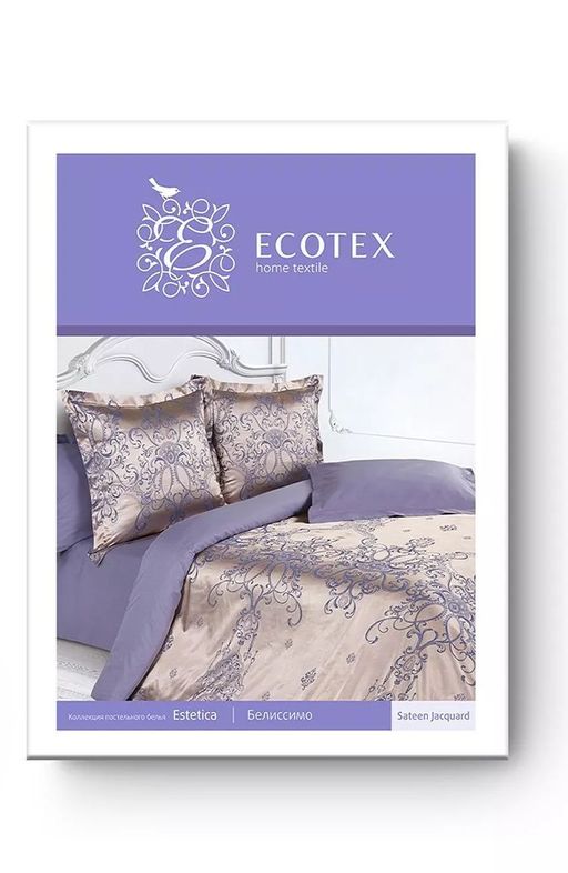 Постельное белье Белиссимо Семейный (подарочная упаковка) + 4 наволочки - Ecotex фото 4