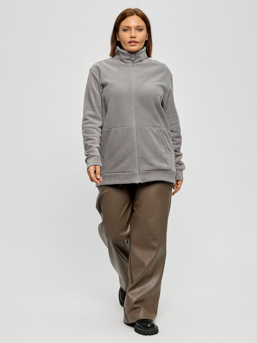 Толстовка женская из флиса Скарлет светло-серый - Амадэль фото 5