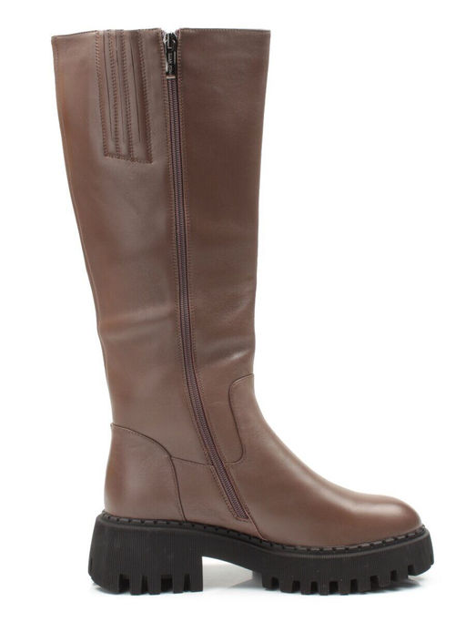 02-FL655-2M BROWN Сапоги зимние женские (натуральная кожа, натуральный мех (еврозима)) - No name фото 8