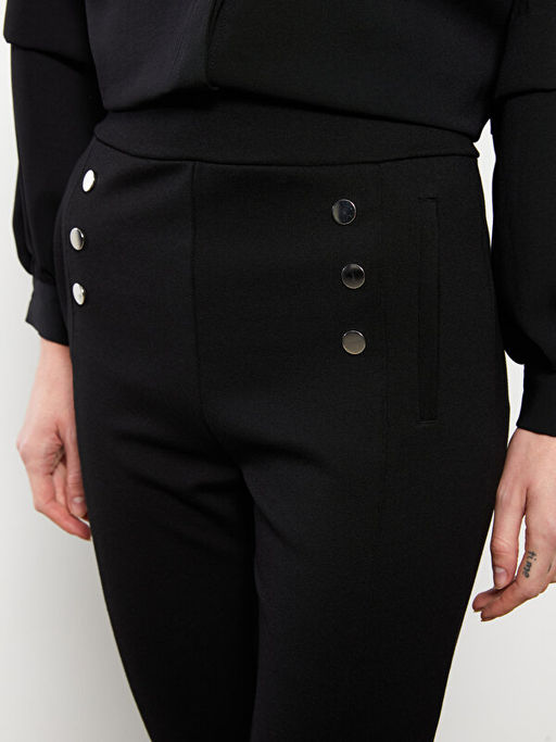 Kad?n Dar Fit D?z Pantolon