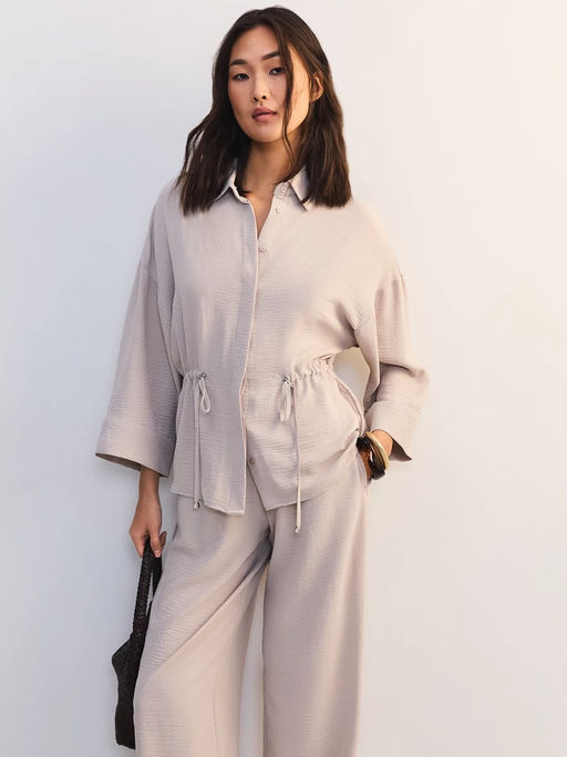 Блуза свободного кроя с кулиской / Zarina  фото 7