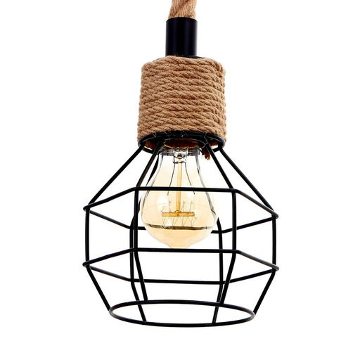 Светильник «Паук», 6хE27, 40 Вт, чёрный