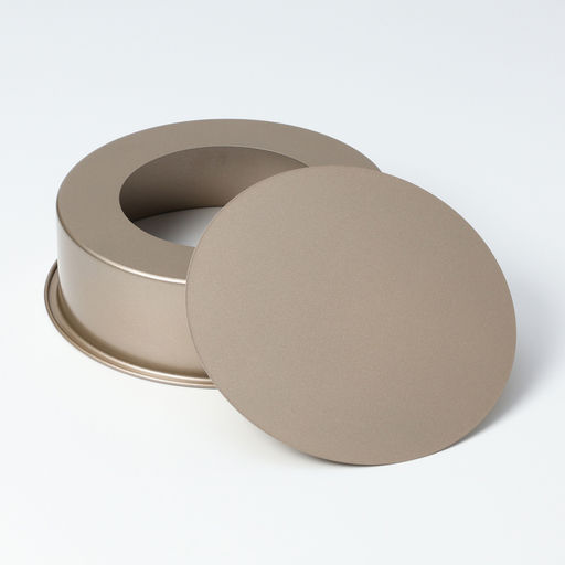 Форма для выпечки Доляна «Круг. Рэнди», 21.5×6.5 см, антипригарное покрытие, разъёмная, золотая