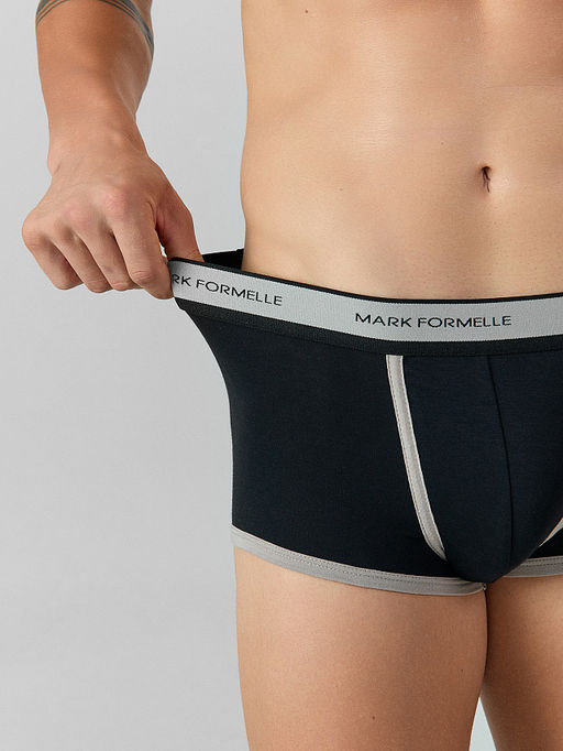 Цена за 2 штуки! Трусы боксеры мужские черные - Mark formelle фото 4