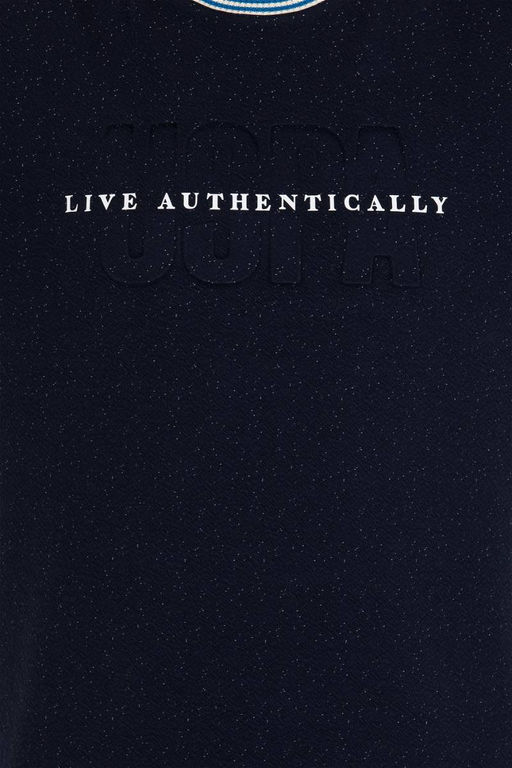 Мужская темно-синяя толстовка с круглым вырезом - U.s. polo assn фото 12