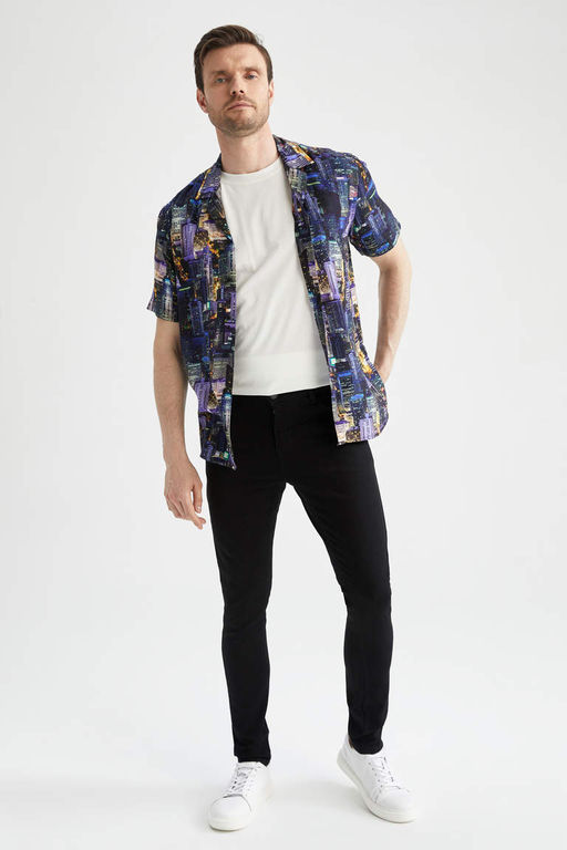 Супероблегающие джинсовые брюки с нормальной талией и очень узкими штанинами - Defacto фото 5