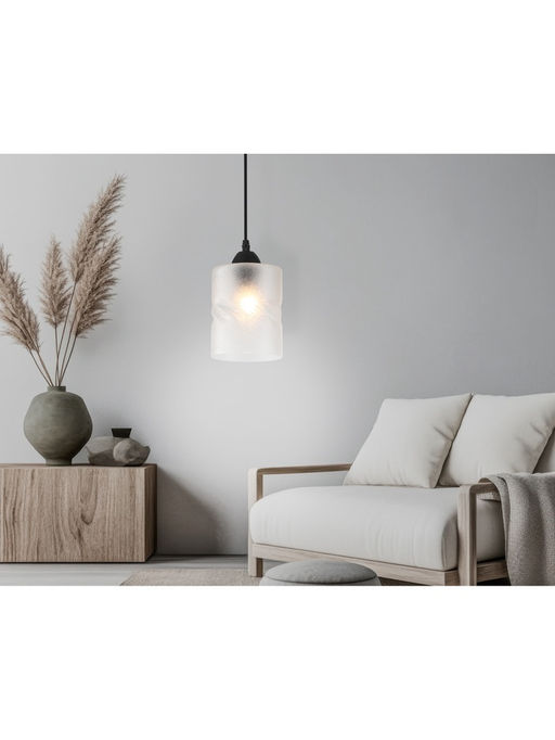 Светильник подвесной TR3409, 1хE27, 60 Вт, 100×12 см, чёрный