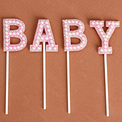 Топпер Малышка, в наборе 4 штуки, цвет розовый - Страна карнавалия фото 3