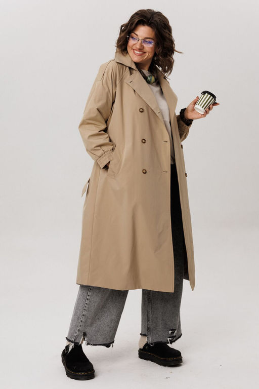 Плащ ANELLI 1419 карри