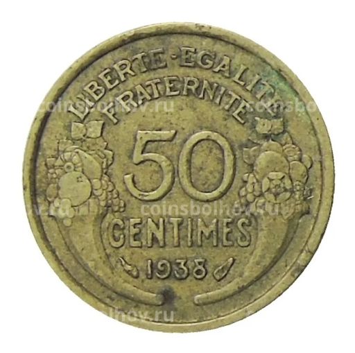 50 сантимов 1938 года Франция
