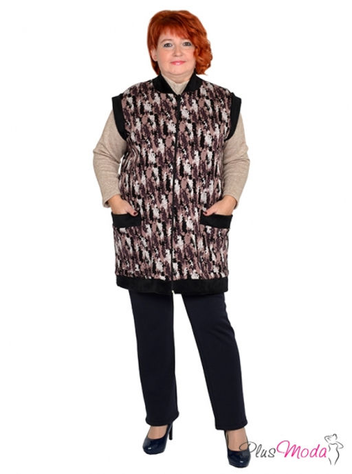 Жилет Модель №1382 размеры 44-84 - Plusmoda фото 15