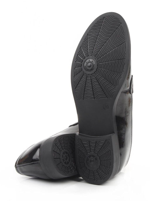 03-DCO142-2 BLACK Лоферы женские (натуральная кожа)