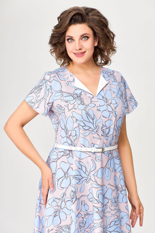 Блуза Swallow 803.2 черный+серебряный узор фото 879