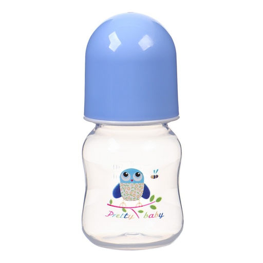 Бутылочка для кормления Крошка Я, классическое горло, от 3 мес., 60 мл., голубая