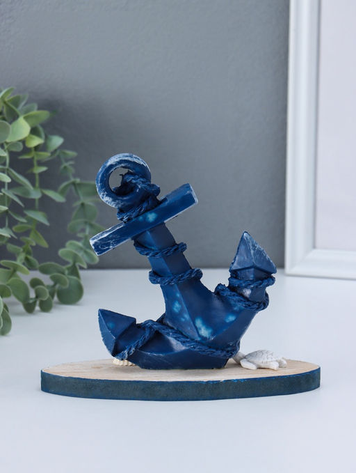 Фигурка интерьерная «Синий якорь», 6×17.2×15.5 см