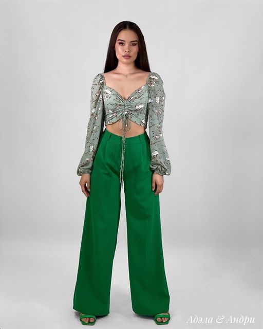 Топ Адэла (фисташковый) - Nadi bordo фото 4