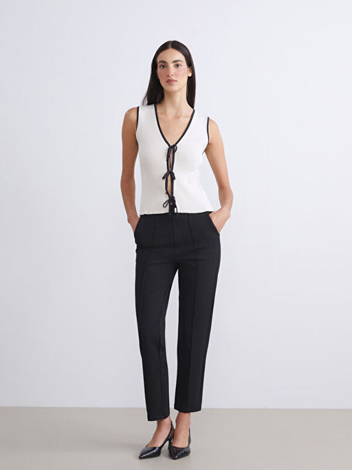 V Yaka Kad?n Triko Yelek