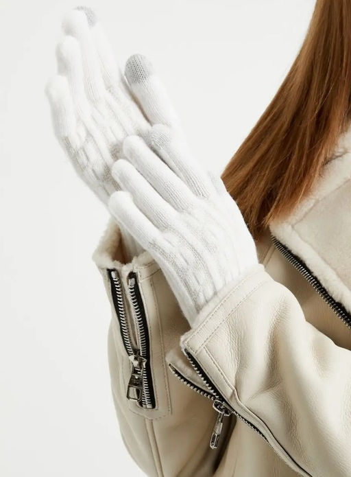 K13124 Перчатки утепленные БЕЛЫЙ