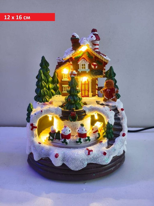 Рождественская светящаяся композиция, разноцветные LED, с движением и музыкой - Aopen фото 2