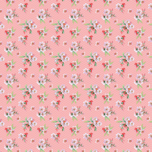 "Жасмин, фламинго/зигзаг" Скатерть 120х145см, длина стола до 105см, на 4 персоны, хлопок "Премиум" 186г/м2, "Домашняя мода" (Россия)