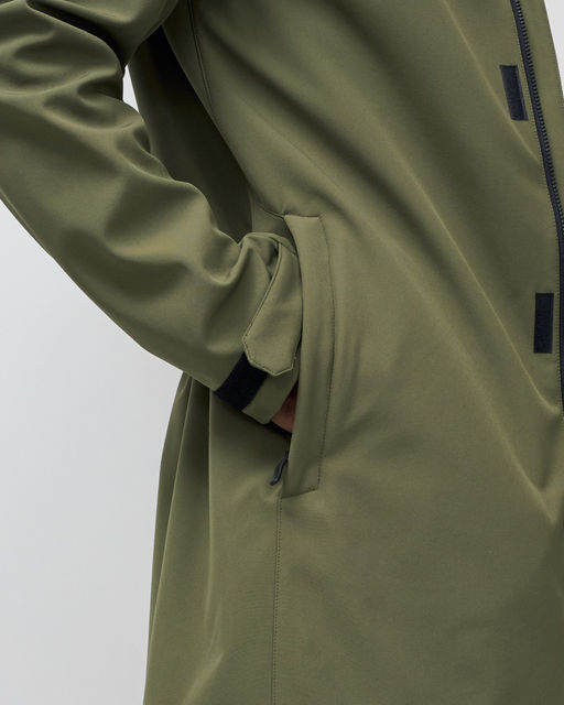 Парка спортивная мужская с капюшоном softshell цвета хаки 9565Kh - Mtforce фото 20