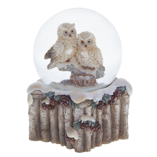 Фигурка декор в стекл шаре "Птички", D5 см, L8 W5 H8 см