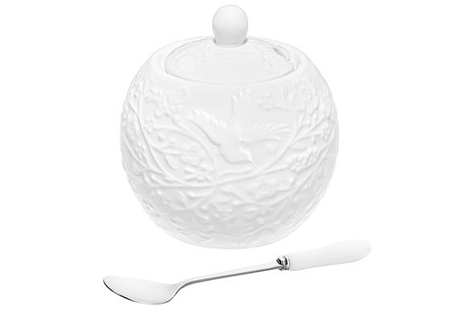 Сахарница 500 мл 11*11*12 см Райский сад с металлической ложкой - Elan gallery фото 9