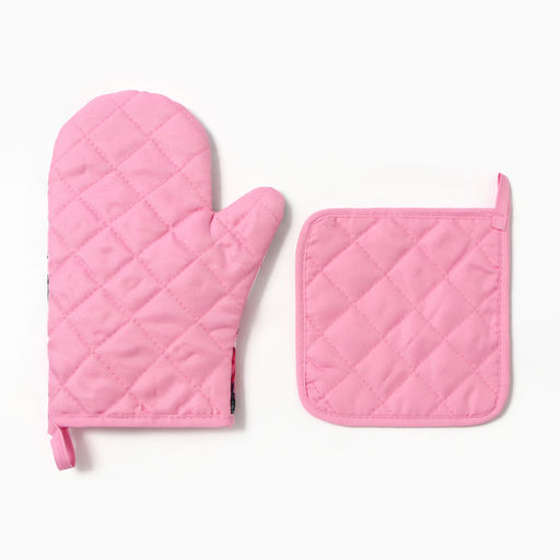 Набор кухонный Гортензия варежка-прихватка 20?27 см, прихватка 17?17 см 100% п/э