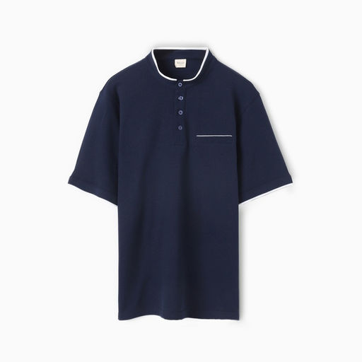 Футболка поло мужская MINAKU REGULAR FIT: тёмно-синяя, р-р 44