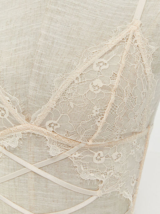 Balensiz Dolgusuz Dantelli Fantezi Bralet