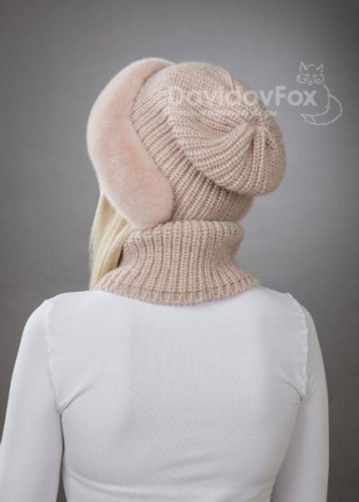 Ника норка трикотаж дымчатая роза