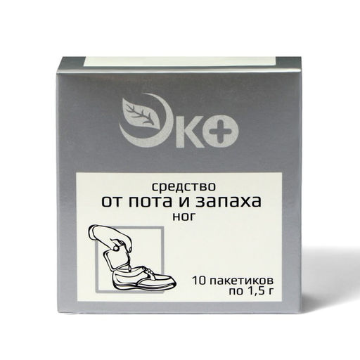 Средство от пота и запаха ног Экотекс, 10 пакетиков по 1.5 г, 2 набора