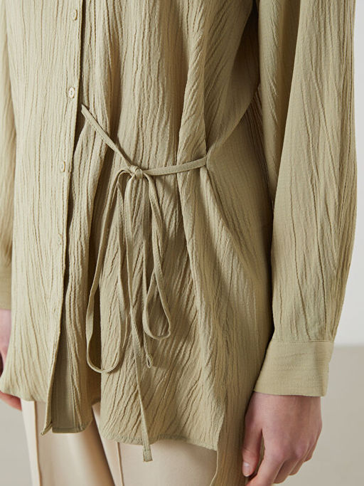 Dokulu Gofre Kad?n G?mlek Tunik