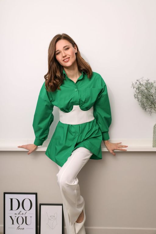 Рубашка AURA 2043-170 зелёный  фото 2