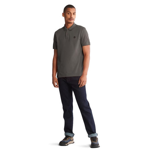 Поло Timberland Polo Millers River Pique Regular серая  фото 2