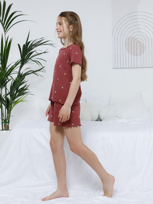 МП 1660-1/терракотовый 1426 Н074.1 пижама для дев