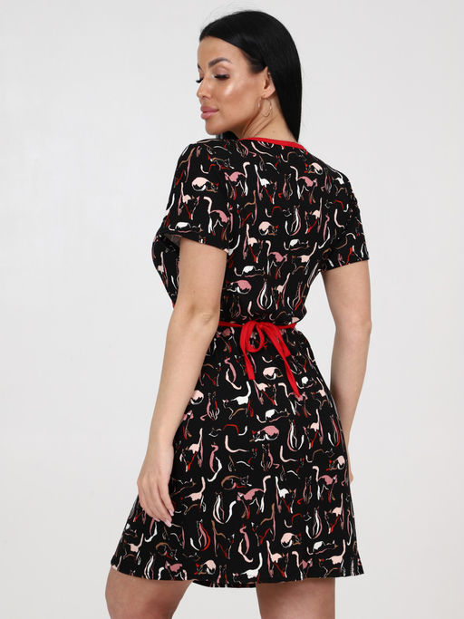 154 ЖЕНСКИЙ ХАЛАТ (Кошки) - А-дина фото 5