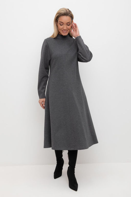 ЕВТ 5059/тем.серый меланж платье жен