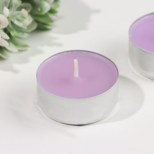 Цена за 2 шт. Набор свечей ароматических чайных «Цветы», 3.8×1.6 см, 3.5 ч, 12 г, 6 шт.