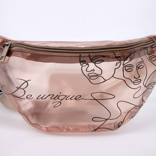 Сумка поясная Be unique, прозрачная, цвет бежевый - Nazamok фото 5