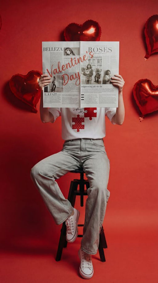 MY Футболка жен.Valentines Day (пазл красный) ФБ054